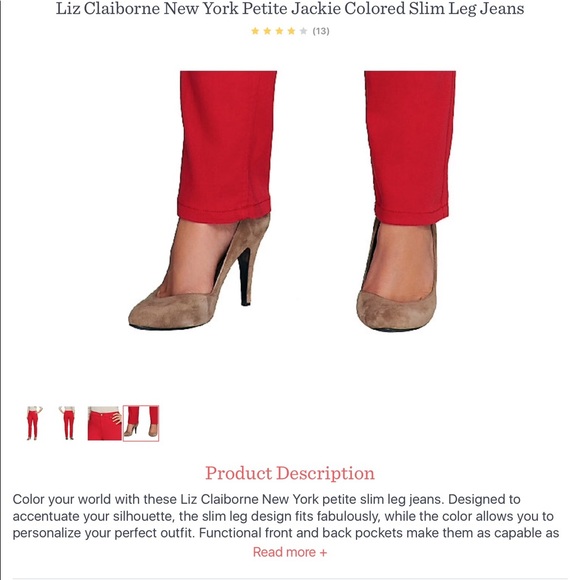 Price Drop Women’s Red Jeans NWOT - Picture 8 of 8